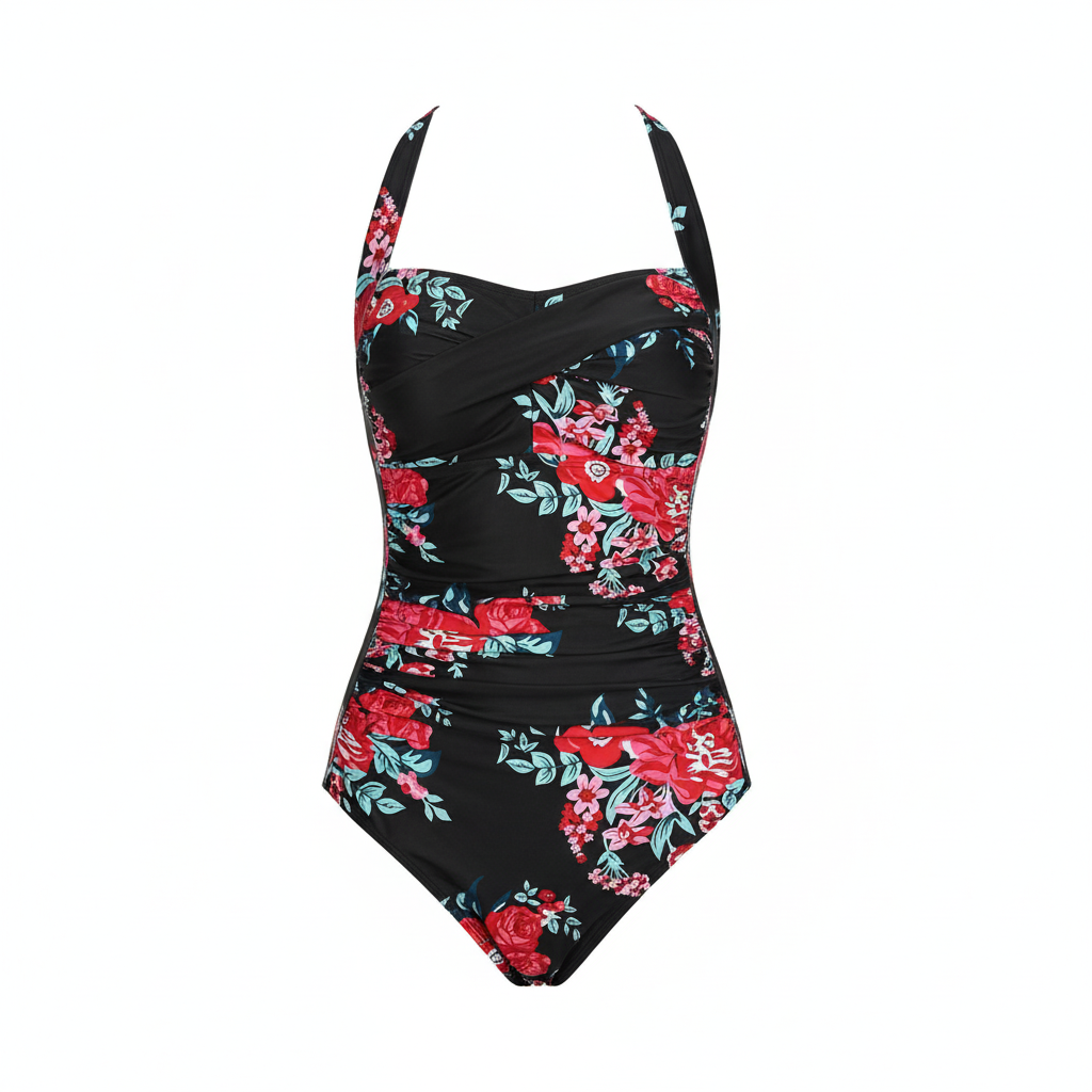 Olivia | Women's Swim Suit With Sweetheart Neckline And Ruched Detail | Summer