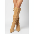 Olivia | Women's Thigh-High Boots With Block Heel And Zip Closure | Elegant