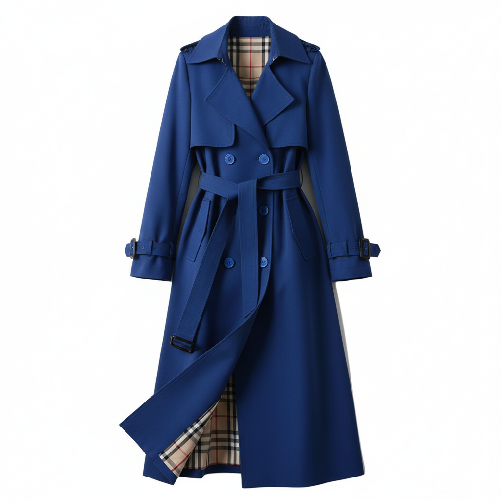 Olivia | Women's Trench Coat With Belted Waist And Double-Breasted Front | Classic
