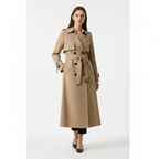 Olivia | Women's Trench Coat With Belted Waist And Double-Breasted Front | Classic
