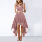 Olivia | Women's Wedding Guest Dress With Sleeveless Design And High Low Hem | Elegant