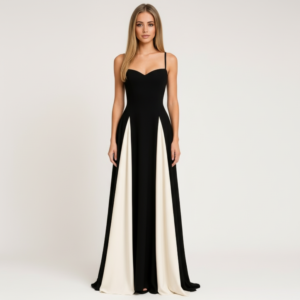 Olivia | Women's Wedding Guest Dress With Sweetheart Neckline And Draped Panels | Elegant