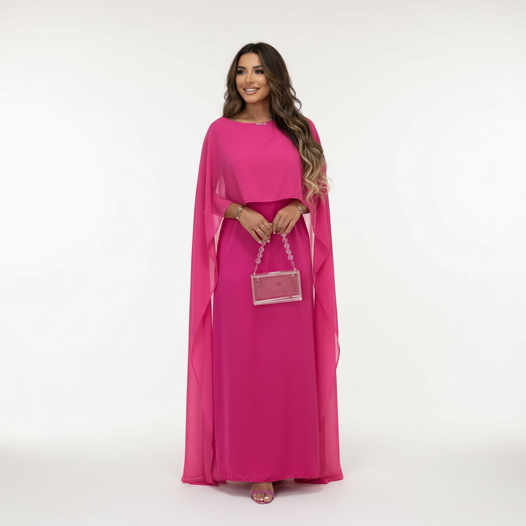 Olivia | Women's Wedding Guest Maxi Dress With Structured Bodice And Draped Skirt | Elegant