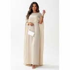 Olivia | Women's Wedding Guest Maxi Dress With Structured Bodice And Draped Skirt | Elegant