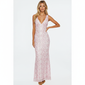 Olivia | Women's Wedding Guest Maxi Dress With V Neckline And Sleeveless Design | Elegant