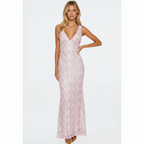 Olivia | Women's Wedding Guest Maxi Dress With V Neckline And Sleeveless Design | Elegant