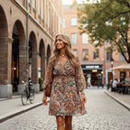Poppy | Women’s Day Mini Dress With Paisley Print And V-Neckline | Bohemian