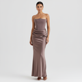 Serena | Women's Formal Maxi Dress With Printed Pattern And V Neck Wrap