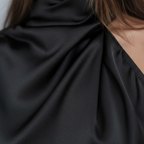 Serena | Women's Long Sleeve Mini Dress With One Shoulder And Asymmetric Cut