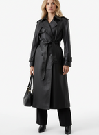 Serena | Women's Trench Coat With Waist Belt And Double Breasted Closure
