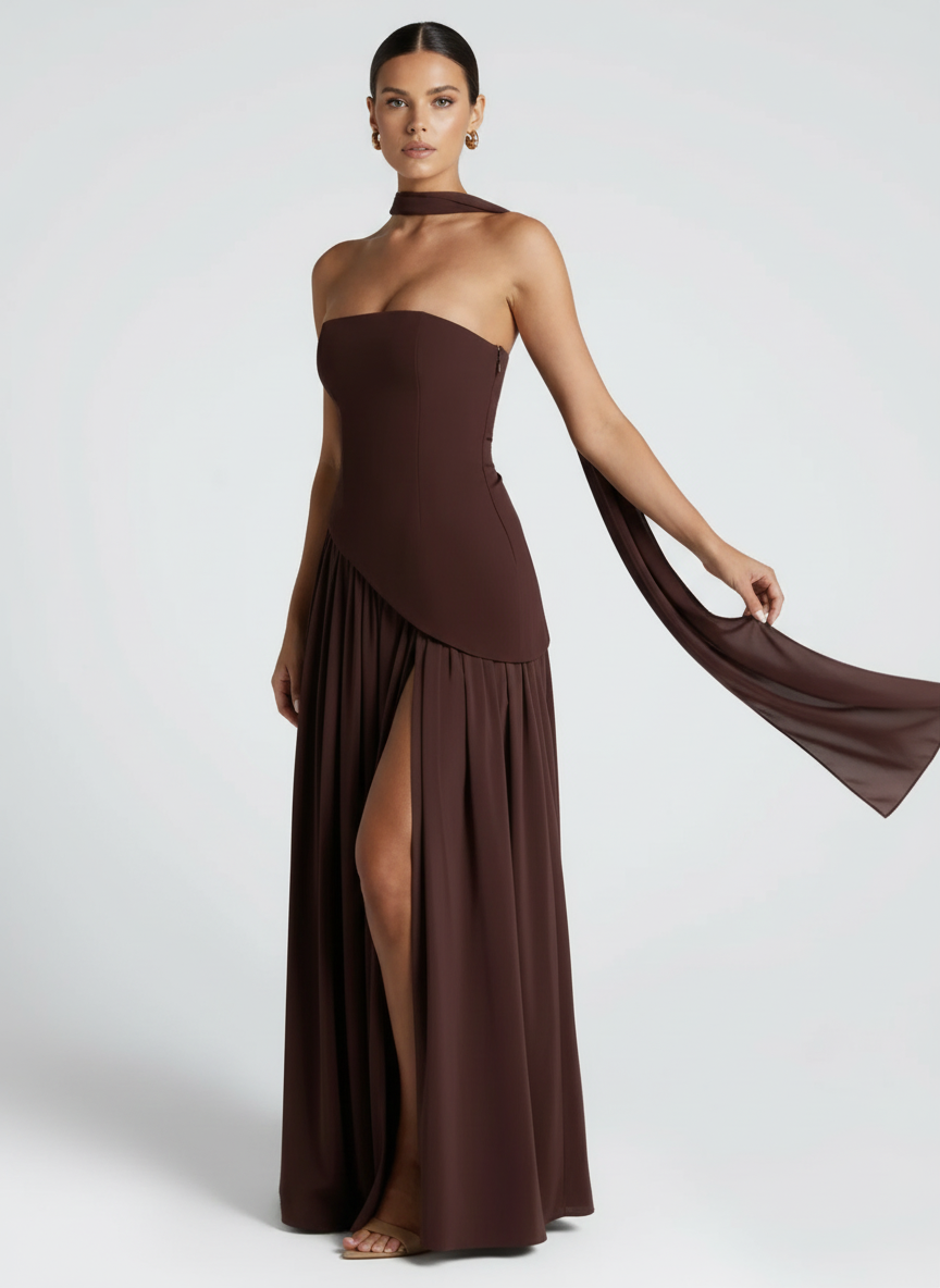 Serena | Women's Wedding Guest Dress With Floral Print And Flutter Sleeves