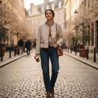Sienna | Women's Bomber Jacket With Front Buttons And Patch Pockets | Sophisticated