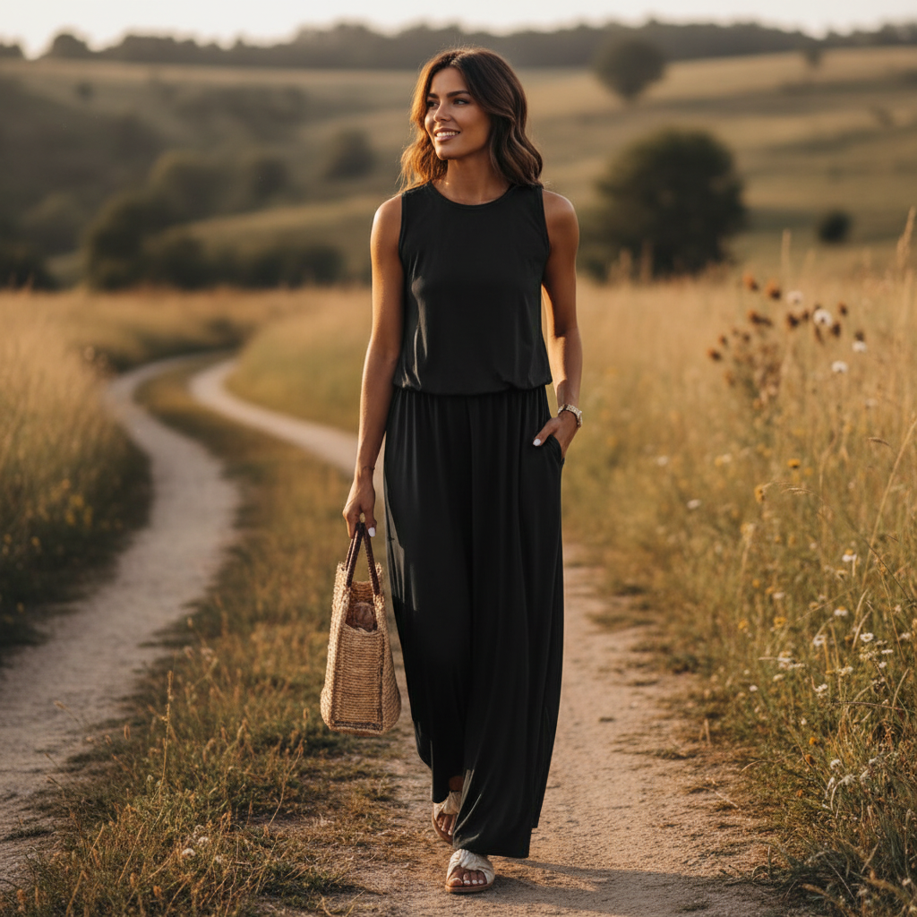 Sienna | Women’s Day Maxi Dress With Sleeveless Design And Side Slit | Casual Chic