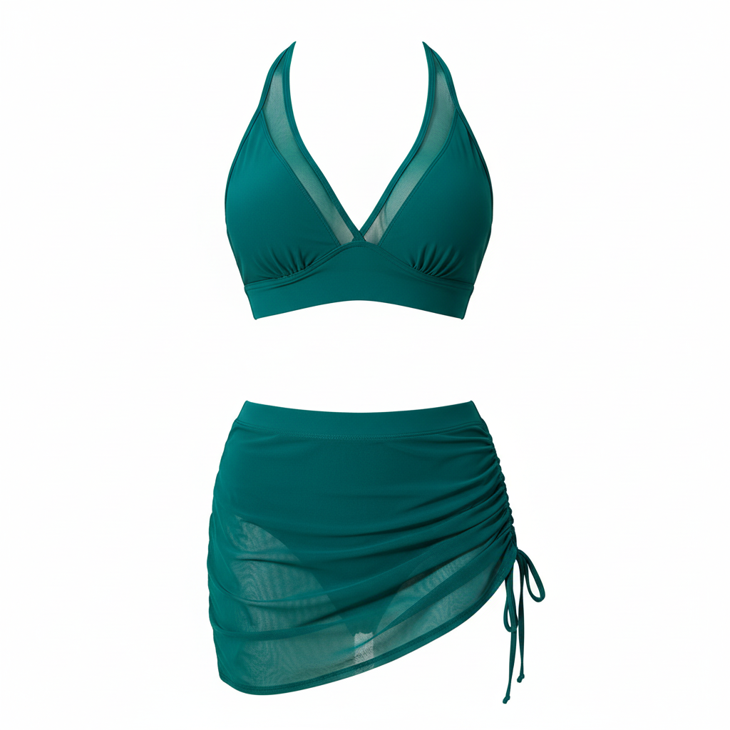 Sophia | Women's Bikini With Sleeveless Design And Draped Detail | Summer