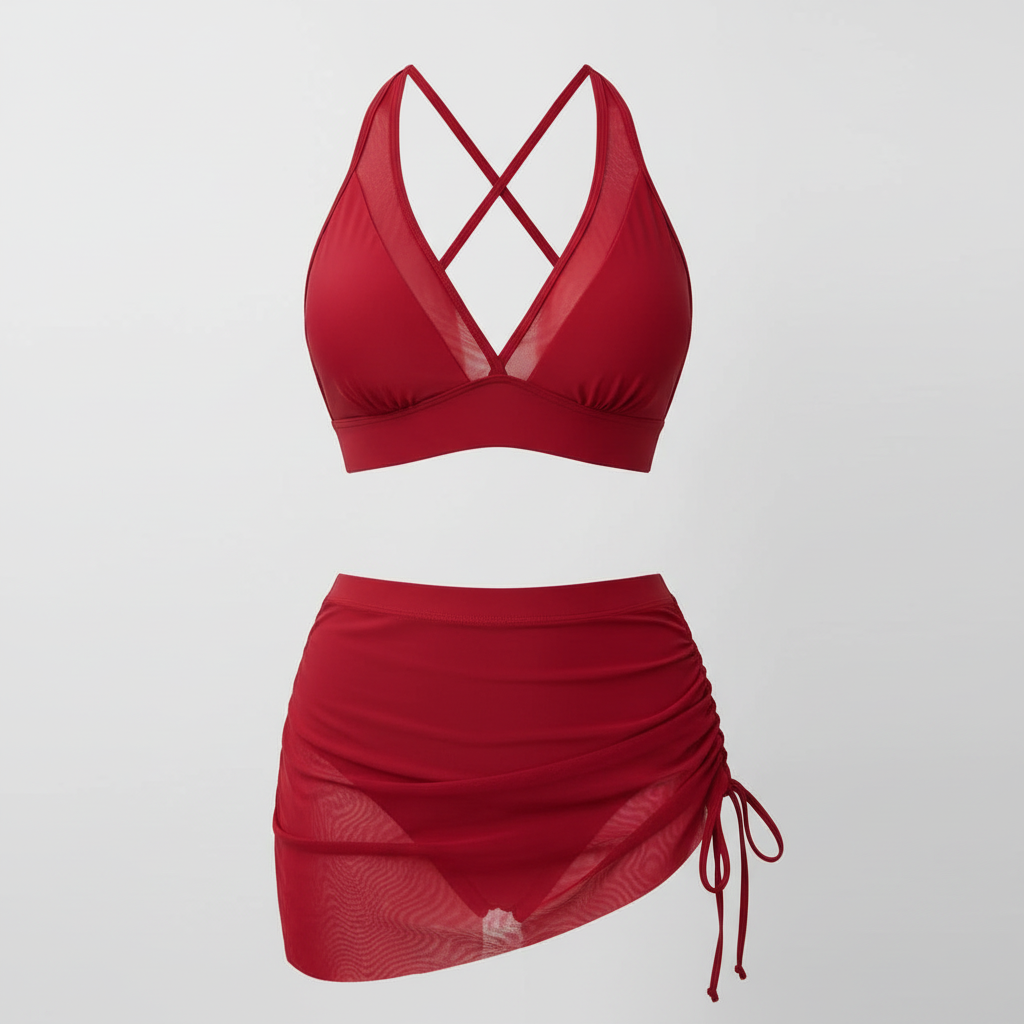 Sophia | Women's Bikini With Sleeveless Design And Draped Detail | Summer