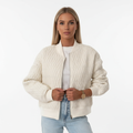 Sophia | Women's Bomber Jacket With Quilted Texture And Zip Closure | Casual