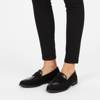 Sophia | Women's Crocodile Texture Loafers With Slip On Design And Sleek Panel | Elegant