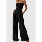 Sophia | Women's Jumpsuit With Strapless Neckline And Wide Leg Fit | Elegant