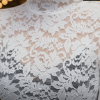 Sophia | Women's Lace Top With High Neck And Lace Detail | Elegant