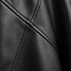 Sophia | Women's Leather Jacket With Belt Detail And Notch Lapel | Chic