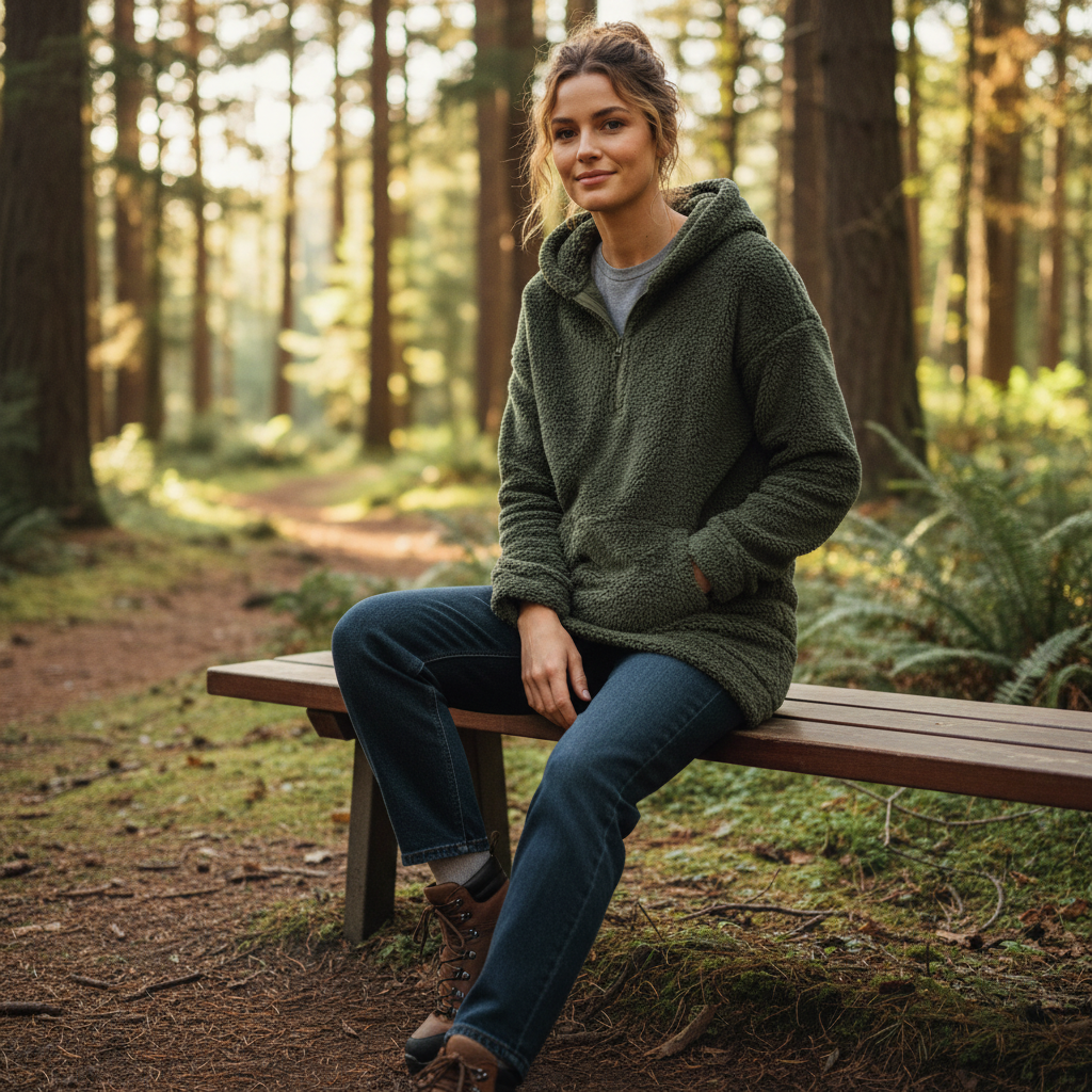 Sophia | Women's Loungewear With Hood And Kangaroo Pocket | Cozy
