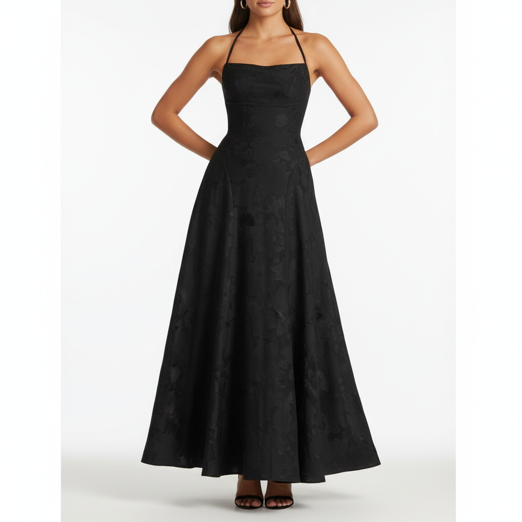 Sophia | Women's Maxi Dress With Spaghetti Straps And Draped Bodice | Elegant