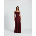 Sophia | Women's Maxi Dress With Spaghetti Straps And Draped Bodice | Elegant