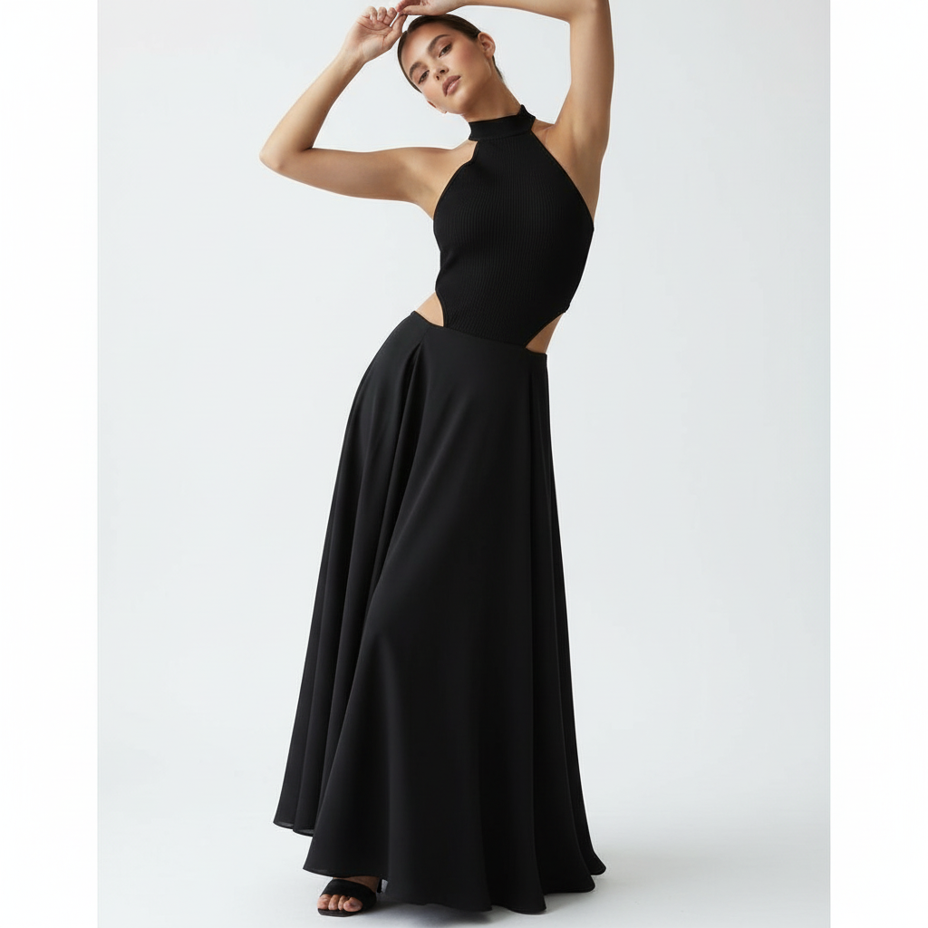 Sophia | Women's Midi Skirt With Draped Design And Pleated Detail | Elegant