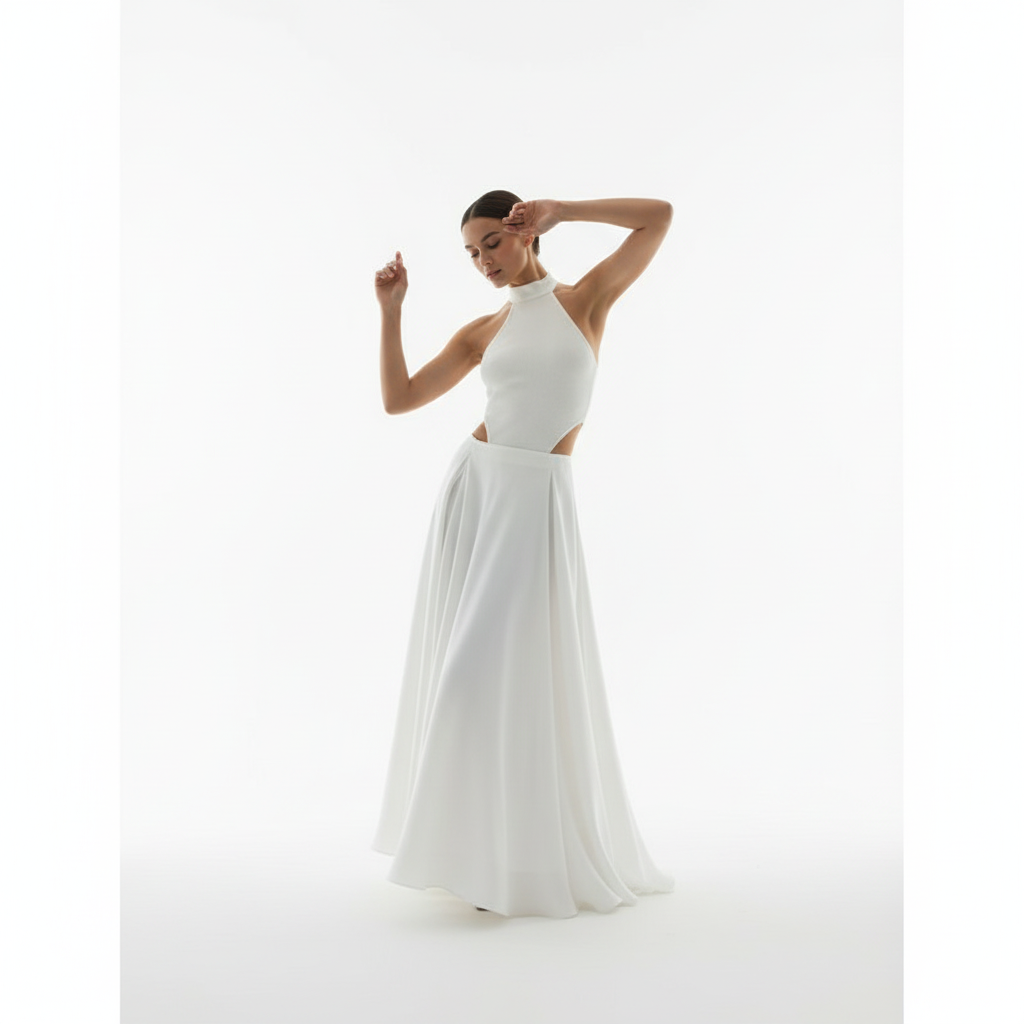 Sophia | Women's Midi Skirt With Draped Design And Pleated Detail | Elegant