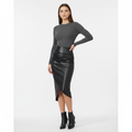 Sophia | Women's Midi Skirt With Ruched Detail And Asymmetric Hem | Chic
