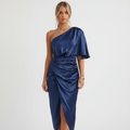 Sophia | Women's One Shoulder Dress With Asymmetric Neckline | Elegant