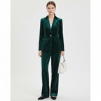 Sophia | Women's Outfit Set With Notch Lapel Blazer And Pleated Pants | Elegant