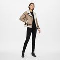 Sophia | Women's Sherpa Jacket With Zip Closure And Belt Detail | Chic