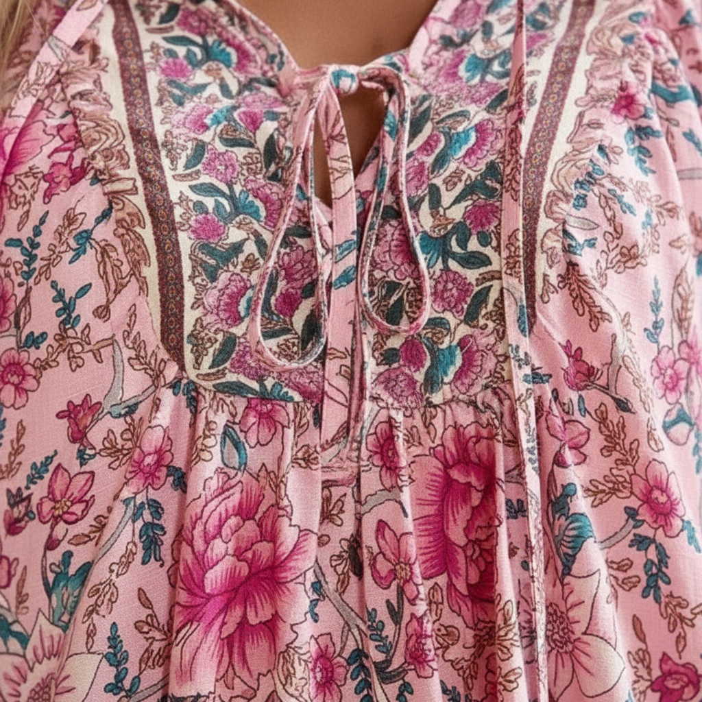 Sophia | Women's Top With Floral Print And Long Sleeves | Casual