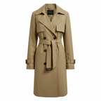 Sophia | Women's Trench Coat With Belted Waist And Double-Breasted Front | Classic