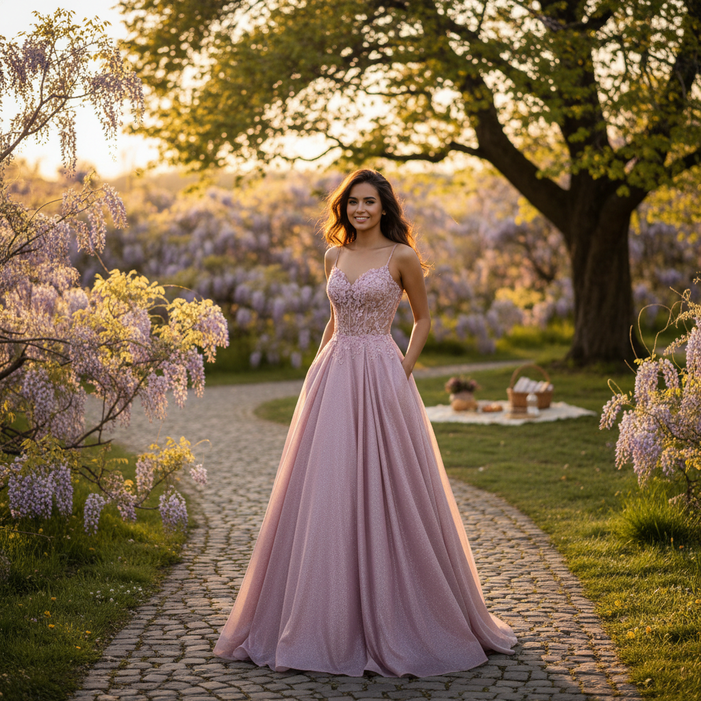 Sophia | Women's Wedding Guest Dress With Spaghetti Straps And Pleated Skirt | Elegant