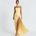Sophia | Women's Wedding Guest Maxi Dress With Strapless Neckline And Draped Skirt | Elegant