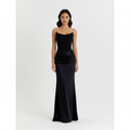 Sophia | Women's Wedding Guest Maxi Dress With Strapless Neckline And Ruched Detail | Elegant