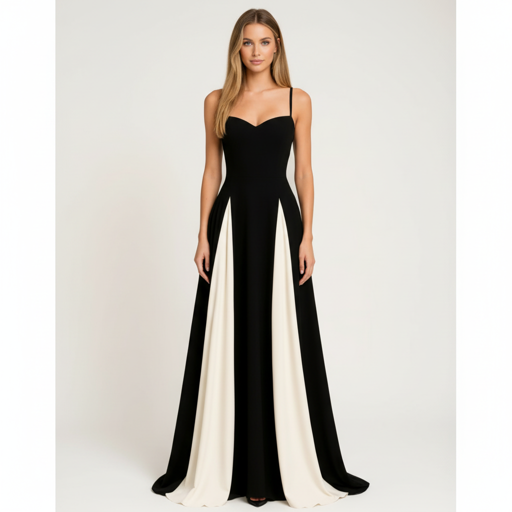 Sophia | Women's Wedding Guest Maxi Dress With Sweetheart Neckline And Spaghetti Straps | Elegant