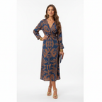 Sophia | Women's Wedding Guest Maxi Dress With V-Neck And Draped Front | Elegant