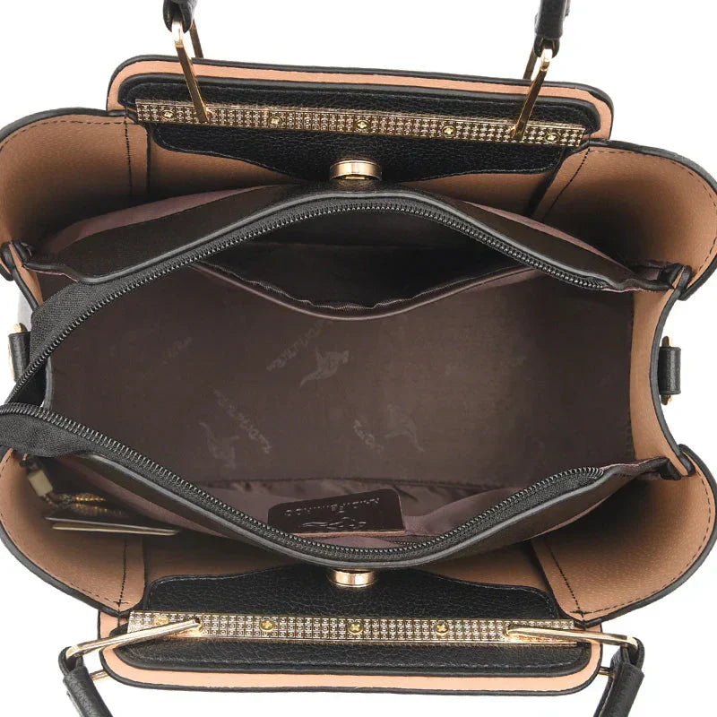 Zuri | Women’s Handbag With  Large Capacity And 3-Layer Design | Elegant
