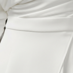 Liora | Women's One Shoulder Maxi Long Sleeve Dress With Asymmetric Neckline