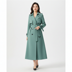 Olivia | Women's Trench Coat With Belted Waist And Double-Breasted Front | Classic